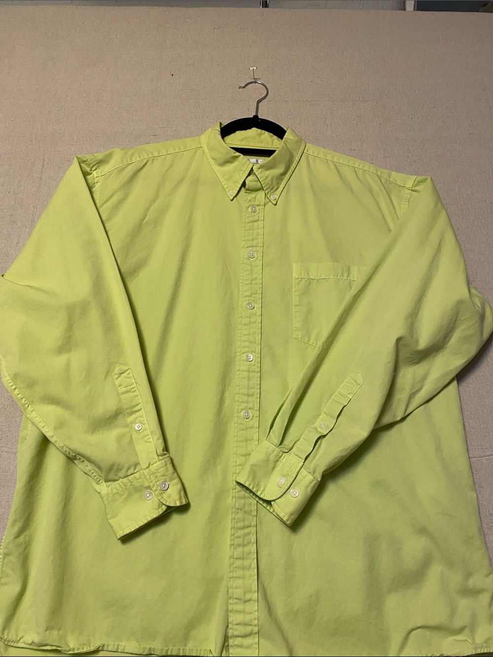 Halogen Men’s Bright Lime Button-Down Shirt